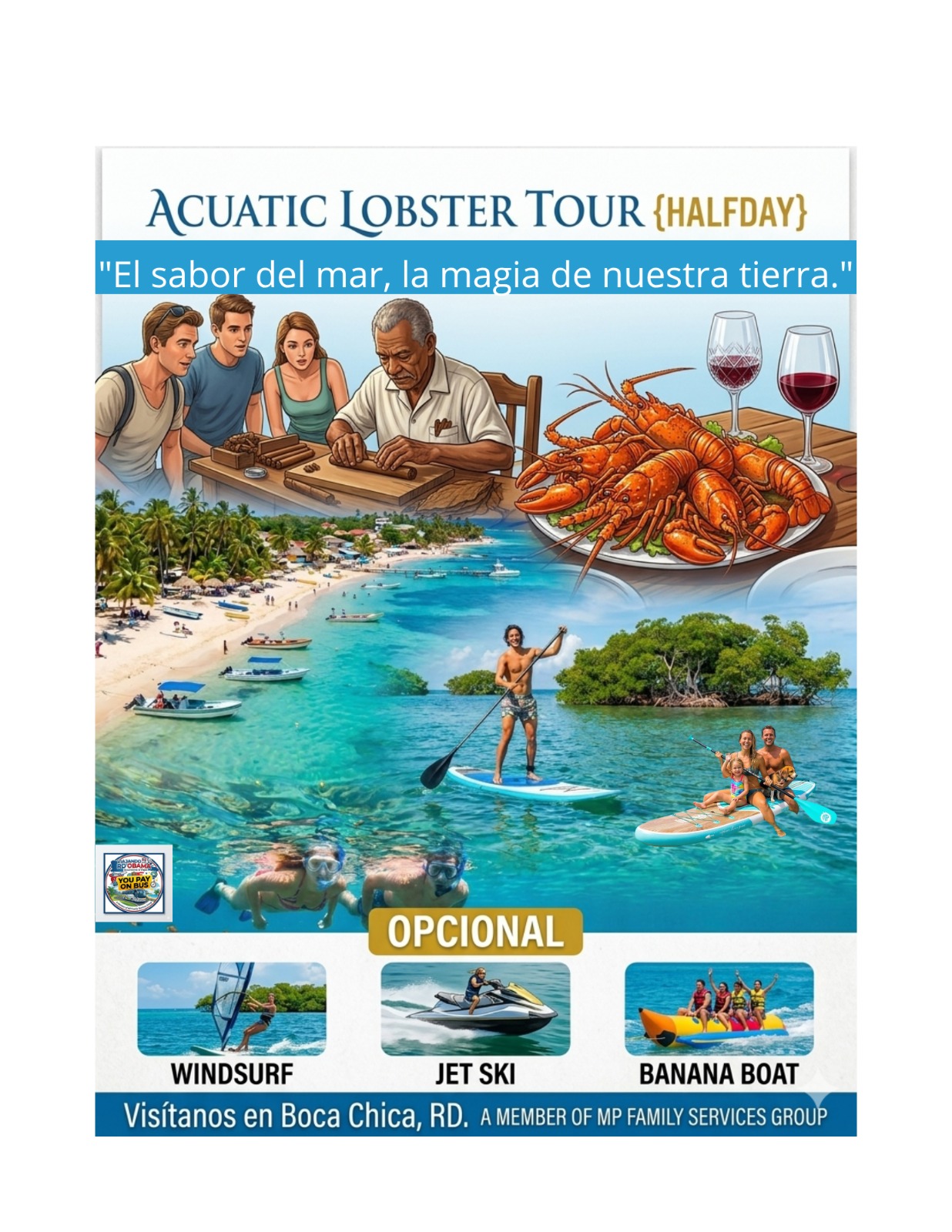 Acuatic Lobster Tour Half Day