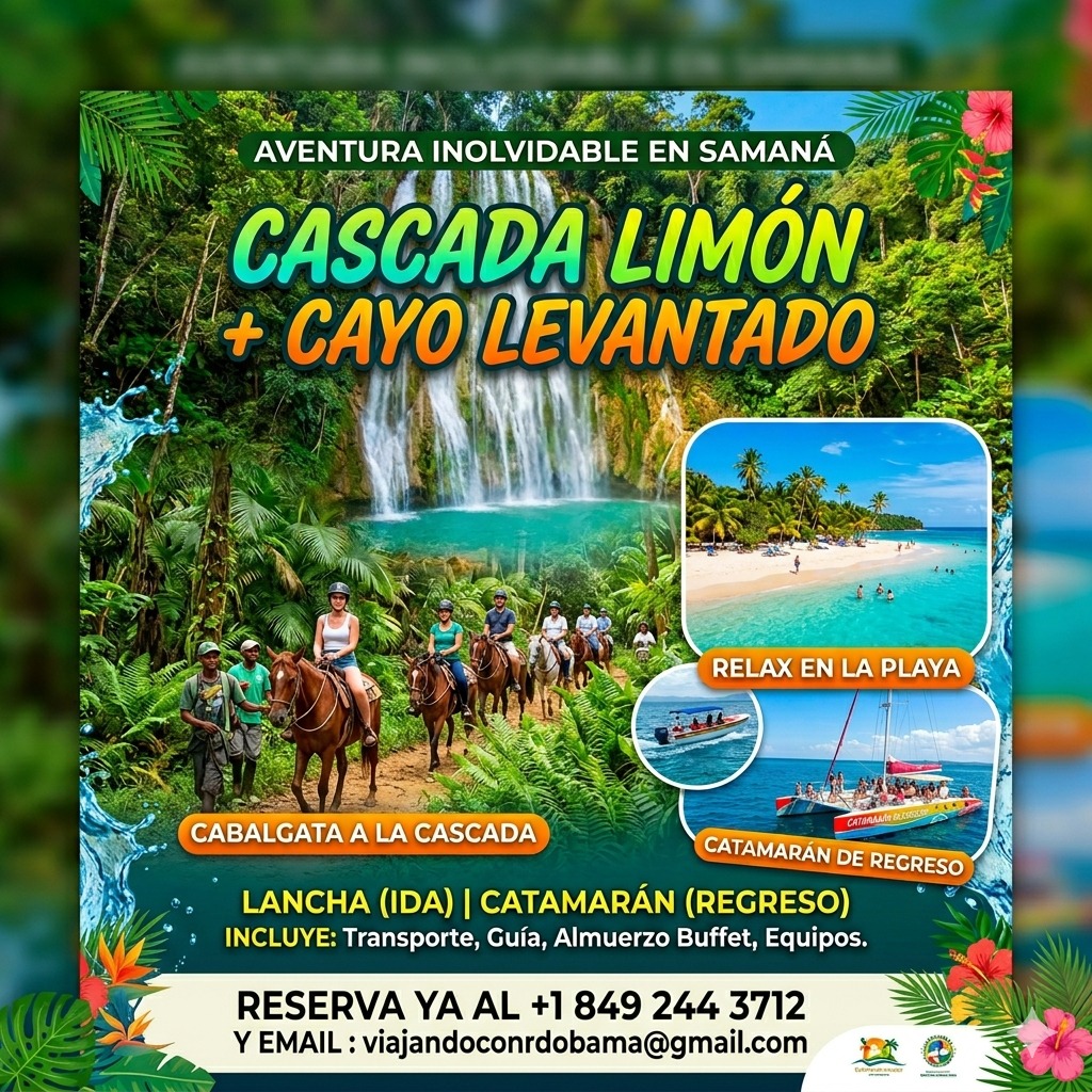 Cascada Limón + Cayo Levantado
